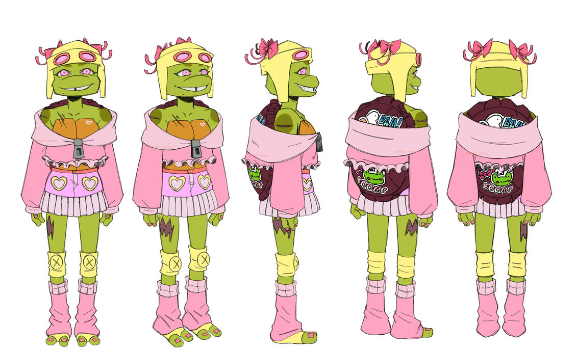 Character turn around (Tales of TMNT style)